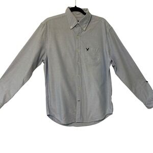 American Eagle Outfitters Classic Fit Oxford Button Down Shirt Men's Medium Blue